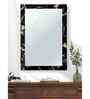 Black Glass Bathroom Wall Mirror