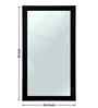 Black Glass Bathroom Wall Mirror
