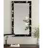 Black Glass Engineered Wood Mirror