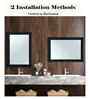 Black Glass Home Decorative Mirror