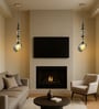 Black Glass Pendant Light with 3 Color Modes