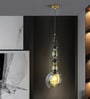 Black Glass Pendant Light with 3 Color Modes