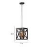 Rosso Black Iron Hanging Light