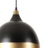 Behar Black Glass Hanging Light