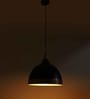 Behar Black Glass Hanging Light