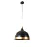 Behar Black Glass Hanging Light