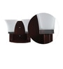 Glass Wall Mounted Uplight Sconce (Brown)
