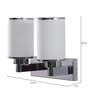 Emilia Silver Glass Wall Sconces