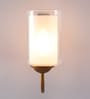 Accent Glass Wall Mounted Uplight Sconce (Gold)