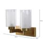 Verona Gold Glass Wall Sconces