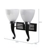 Black Glass Wall Sconces