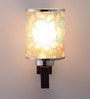 Glass Wall Mounted Uplight Sconce (Brown)
