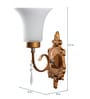 Opaline Gold Glass Wall Sconces
