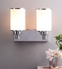 Emilia Silver Glass Wall Sconces