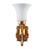 Opaline Gold Glass Wall Sconces