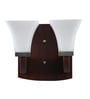 Glass Wall Mounted Uplight Sconce (Brown)