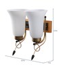 Manderley Gold Glass Wall Sconces