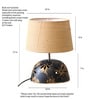 Black Gold Antique Finish Terracotta Table Lamp