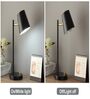 Black Gold Finish Modern Study Lamp