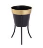 Black&Gold Metal Desk Planter Set of 1