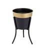 Black&Gold Metal Desk Planter Set of 1