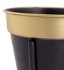 Black&Gold Metal Desk Planter Set of 1