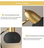 Black Gold Spherical Head Flexible Table Lamp for Study/Reading