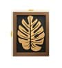 Black Golden Leaf Wooden Wall Decor
