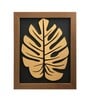 Black Golden Leaf Wooden Wall Decor