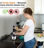 Black Hand Blender Set with Frother & Whisk
