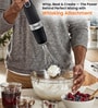 Black Hand Blender Set with Frother & Whisk