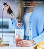 Black Hand Blender Set with Frother & Whisk