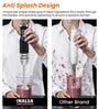 Black Hand Blender Set with Frother & Whisk