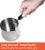 Mini 6 Ltrs Silver Stainless Steel Milk Pan