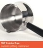 Mini 6 Ltrs Silver Stainless Steel Milk Pan