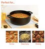 Pre Seasoned- Dutch 5.2 Ltrs Non- Stick Black Cast Iron Cooking Pot