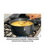 Cook-n-Serve 3 Ltrs Hard Anodized & Induction Friendly Black Aluminium Cooking Pot with Lid