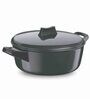 Cook N Serve Hard Anodized 3 Ltrs Induction Friendly Black Stainless Steel Cooking Pot with Lid