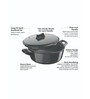 Cook-n-Serve 3 Ltrs Hard Anodized & Induction Friendly Black Aluminium Cooking Pot with Lid