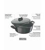 Cook N Serve Hard Anodized 3 Ltrs Induction Friendly Black Stainless Steel Cooking Pot with Lid