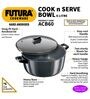 Cook-n-Serve 6 Ltrs Induction Friendly Black Stainless Steel Cooking Pot
