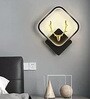 Black Home Decor Inbuilt Led Fancy Wall Light(Plastic) (3-Lighting Mode) Sqaure H/F Deer)