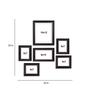 Alyss Set Of 6 Black Polyresin<br />Collage Photo Frames