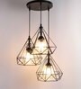Gina Black Iron Cluster Hanging Light