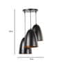 Matera Black Iron Cluster Hanging Light