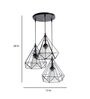 Gina Black Iron Cluster Hanging Light