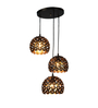 Elona Black Iron Cluster Hanging Light