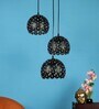 Elona Black Iron Cluster Hanging Light