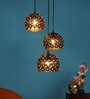Elona Black Iron Cluster Hanging Light