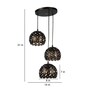 Elona Black Iron Cluster Hanging Light
